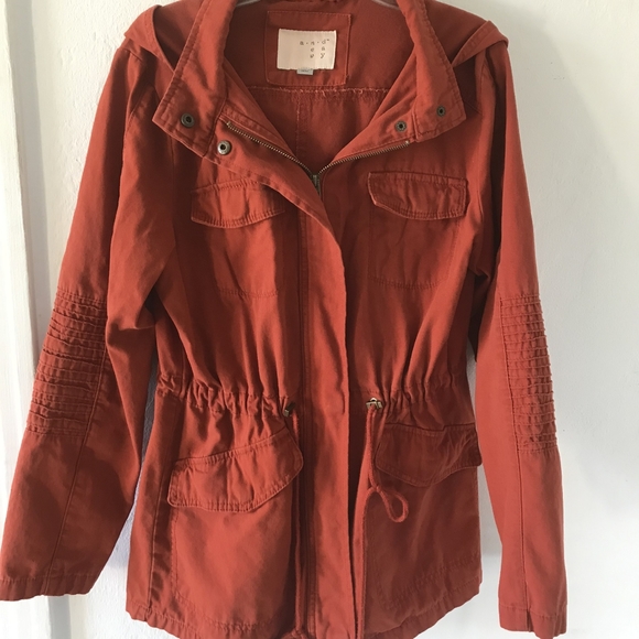 Rust Color Utility Jacket 